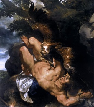 Prometeo obligado Peter Paul Rubens Pinturas al óleo
